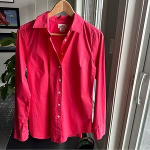 JCrew Haberdashery collection button up dress shirt for women. Size TALL Medium